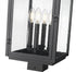 Z-Lite Hartwell 4 Light Outdoor Post Mount Fixture in Sand Black Finish Model: 5019PHBS-BK