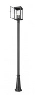Z-Lite Hartwell 4 Light Outdoor Post Mounted Fixture in Sand Black Finish Model: 5019PHBR-5011P-BK