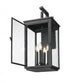 Z-Lite Hartwell 4 Light Outdoor Wall Light in Sand Black Finish Model: 5019B-BK
