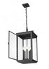 Z-Lite Hartwell 5 Light Outdoor Chain Mount Ceiling Fixture in Sand Black Finish Model: 5019CHXL-BK