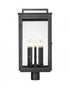 Z-Lite Hartwell 5 Light Outdoor Post Mount Fixture in Sand Black Finish Model: 5019PHXLR-BK