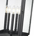 Z-Lite Hartwell 5 Light Outdoor Post Mount Fixture in Sand Black Finish Model: 5019PHXLR-BK