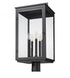 Z-Lite Hartwell 5 Light Outdoor Post Mount Fixture in Sand Black Finish Model: 5019PHXLR-BK