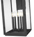 Z-Lite Hartwell 5 Light Outdoor Wall Light in Sand Black Finish Model: 5019XL-BK