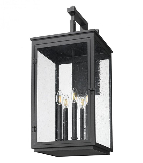 Z-Lite Hartwell 5 Light Outdoor Wall Light in Sand Black Finish Model: 5019XL-BK