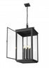 Z-Lite Hartwell 6 Light Outdoor Chain Mount Ceiling Fixture in Sand Black Finish Model: 5019CHXXL-BK