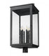 Z-Lite Hartwell 6 Light Outdoor Post Mount Fixture in Sand Black Finish Model: 5019PHXXLR-BK