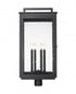Z-Lite Hartwell 6 Light Outdoor Post Mount Fixture in Sand Black Finish Model: 5019PHXXLR-BK