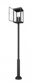 Z-Lite Hartwell 6 Light Outdoor Post Mounted Fixture in Sand Black Finish Model: 5019PHXXLR-5010P-BK
