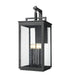 Z-Lite Hartwell 6 Light Outdoor Wall Light in Sand Black Finish Model: 5019XXL-BK