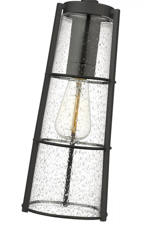 Z-Lite Helix 1 Light Outdoor Chain Mount Ceiling Fixture in Black Finish Model: 591CHB-BK