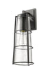 Z-Lite Helix 1 Light Outdoor Wall Light in Black Finish Model: 591B-BK