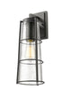 Z-Lite Helix 1 Light Outdoor Wall Light in Black Finish Model: 591B-BK