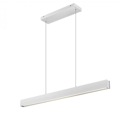 Z-Lite Hudson 1 Light Linear Chandelier in Brushed Nickel Finish Model: 1016-45L-BN-LED