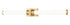 Z-Lite Idris 1 Light Vanity in Brushed Nickel Finish Model: 1019-40W-BN-LED