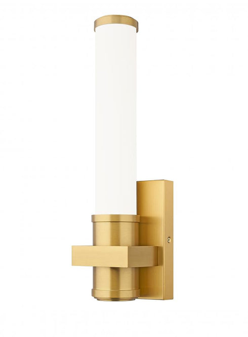 Z-Lite Idris 1 Light Wall Sconce in Brushed Nickel Finish Model: 1019-1S-BN-LED