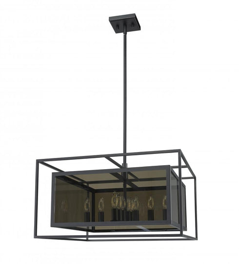Z-Lite Infinity 12 Light Chandelier in Misty Charcoal Finish Model: 802P24-MC