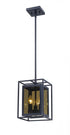 Z-Lite Infinity 3 Light Pendant in Misty Charcoal Finish Model: 802MP-MC