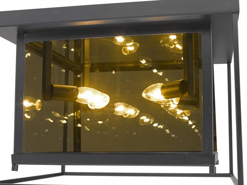 Z-Lite Infinity 4 Light Flush Mount in Misty Charcoal Finish Model: 802F16-MC