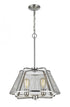 Z-Lite Iuka 4 Light Pendant in Brushed Nickel Finish Model: 451-19BN