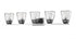 Z-Lite Jackson 5 Light Vanity in Chrome + Matte Black Finish Model: 474-5V-CH-MB