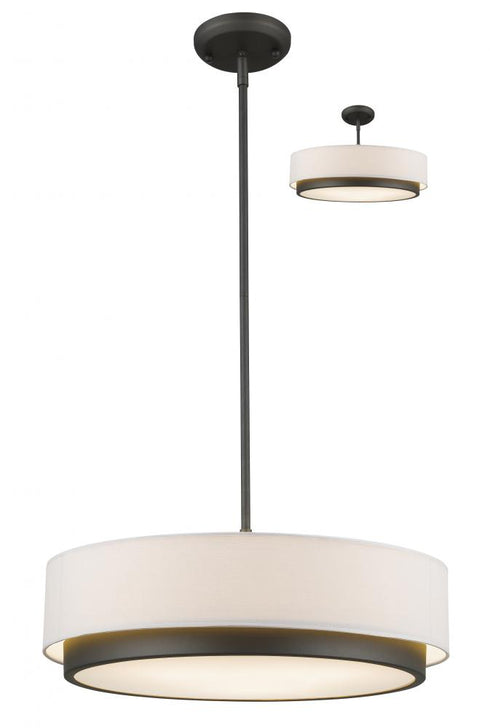 Z-Lite Jade 3 Light Pendant in Factory Bronze Finish Model: 196-22