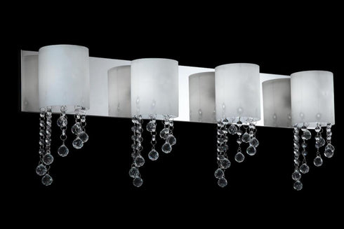 Z-Lite Jewel 4 Light Vanity in Chrome Finish Model: 871CH-4V