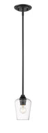 Z-Lite Joliet 1 Light Pendant in Brushed Nickel Finish Model: 473MP-BN