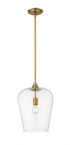 Z-Lite Joliet 1 Light Pendant in Brushed Nickel Finish Model: 473P12-BN