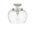 Z-Lite Joliet 1 Light Semi Flush Mount in Brushed Nickel Finish Model: 473SF13-BN