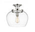 Z-Lite Joliet 1 Light Semi Flush Mount in Brushed Nickel Finish Model: 473SF13-BN