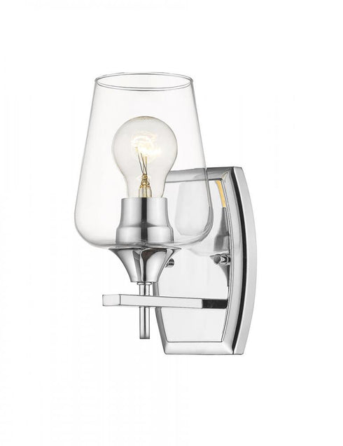 Z-Lite Joliet 1 Light Wall Sconce in Brushed Nickel Finish Model: 473-1S-BN
