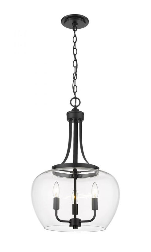 Z-Lite Joliet 3 Light Pendant in Brushed Nickel Finish Model: 473P16-BN