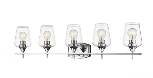 Z-Lite Joliet 5 Light Vanity in Brushed Nickel Finish Model: 473-5V-BN