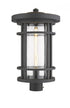 Z-Lite Jordan 1 Light Outdoor Post Mount Fixture in Black Finish Model: 570PHXL-5010P-BK