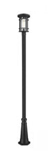 Z-Lite Jordan 1 Light Outdoor Post Mounted Fixture in Black Finish Model: 570PHB-519P-BK