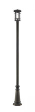 Z-Lite Jordan 1 Light Outdoor Post Mounted Fixture in Black Finish Model: 570PHM-519P-BK