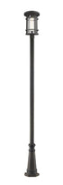 Z-Lite Jordan 1 Light Outdoor Post Mounted Fixture in Black Finish Model: 570PHXL-519P-BK