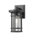 Z-Lite Jordan 1 Light Outdoor Wall Light in Black Finish Model: 570S-BK