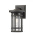 Z-Lite Jordan 1 Light Outdoor Wall Light in Black Finish Model: 570S-BK