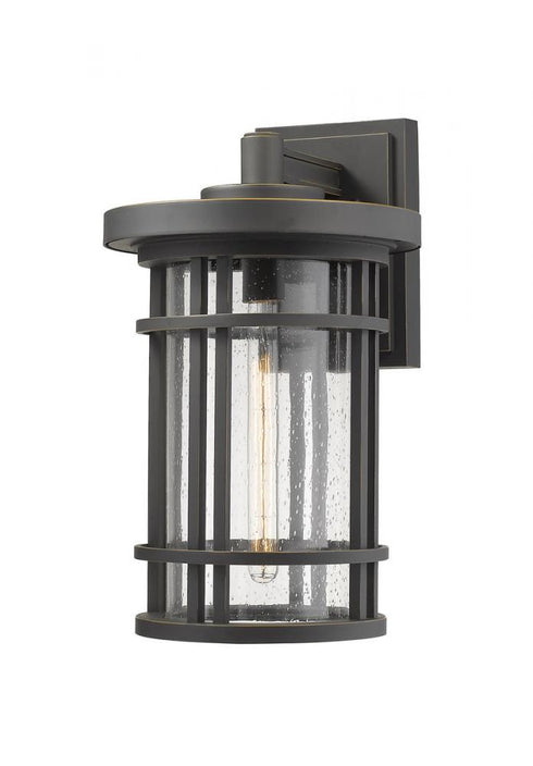 Z-Lite Jordan 1 Light Outdoor Wall Light in Black Finish Model: 570XL-BK