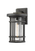 Z-Lite Jordan 1 Light Outdoor Wall Light in Black Finish Model: 570XL-BK