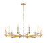 Z-Lite Kaden 12 Light Chandelier in Matte Black Finish Model: 3045-12MB