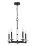 Z-Lite Kaden 5 Light Chandelier in Matte Black Finish Model: 3045-5MB
