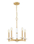 Z-Lite Kaden 5 Light Chandelier in Matte Black Finish Model: 3045-5MB