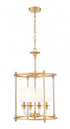 Z-Lite Katerina 4 Light Chandelier in Brushed Nickel Finish Model: 1950-4C-BN
