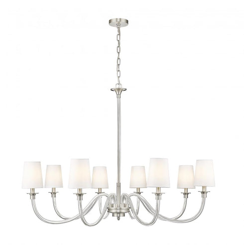 Z-Lite Katerina 8 Light Chandelier in Brushed Nickel Finish Model: 1950-8BN