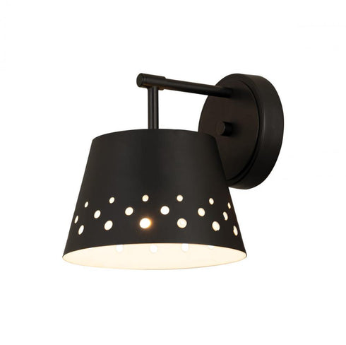 Z-Lite Katie 1 Light Wall Sconce in Matte Black Finish Model: 6014-1S-MB