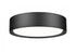 Z-Lite Kawan 1 Light Flush Mount in Brushed Nickel Finish Model: 1014F12-BN-LED