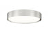 Z-Lite Kawan 1 Light Flush Mount in Brushed Nickel Finish Model: 1014F16-BN-LED